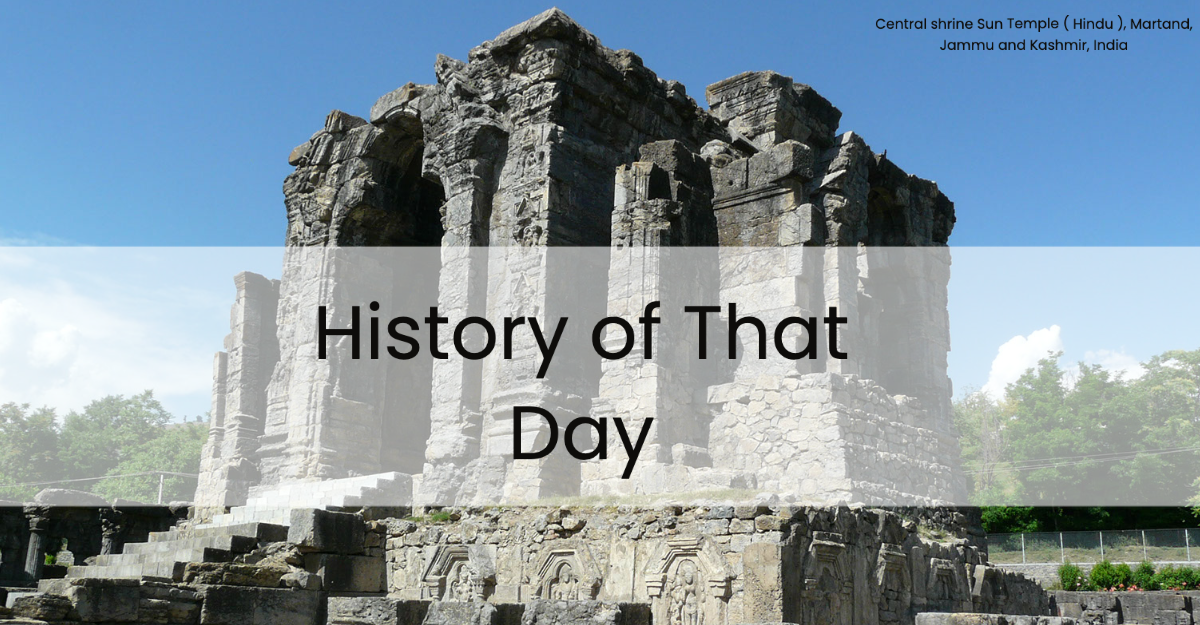 Events Of Today In History - Vedigurukul.com